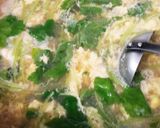 三つ葉のたまごとじ味噌汁作り方7写真