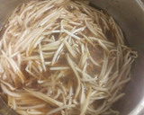 牛肉とごぼう、もやしのすき焼き風煮作り方7写真