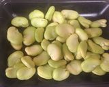 空豆と海老の塩炒め作り方1写真