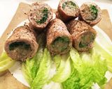 もやし、万能ネギ、豚肉のくるくる巻き♩作り方6写真