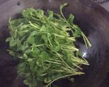 豆苗の炒め物作り方2写真