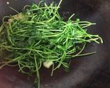 豆苗の炒め物作り方3写真