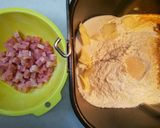 HBでベーコン入り米粉カレー食パン作り方2写真