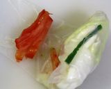 生春巻き人参ドレッシング添え作り方3写真