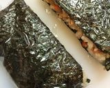 鶏皮DE混ぜご飯を使ったおにぎらず作り方5写真