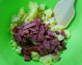大人のポテサラ☆パストラミでポテトサラダ作り方4写真