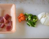 シーフードカレーナポリタンスパゲッティ作り方1写真