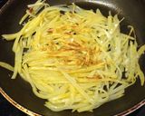 細切りじゃがの揚げ焼き（梅ガーリック味）作り方5写真