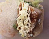 しゃきしゃき野菜とコロッケロールサンド作り方4写真