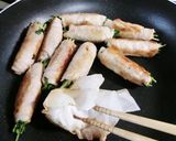 豆苗の豚肉巻き♪作り方5写真