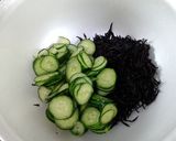 ひじきとキュウリのなんちゃって酢味噌和え作り方1写真