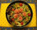 生ハムの薔薇で楽しいサラダ☆家族を笑顔に作り方3写真