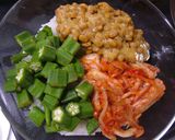 男を無口にさせる!?オクラ納豆キムチ丼♨作り方3写真