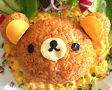 野菜大量！ヘルシー＊リラックマオムライス作り方7写真