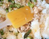 ふわふわ玉子とアスパラ入りチキンライス作り方5写真