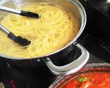 バジルトマトスパゲッティー・パスタ作り方6写真
