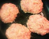 豚こまハンバーグのさっぱりおろしソース♡作り方4写真