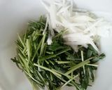 水菜と豆腐のごまドレサラダ♡作り方1写真