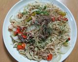 乾麺で和風焼きうどん作り方5写真