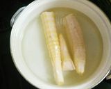 破竹の下処理と下茹で・お味噌汁作り方4写真