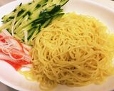 人参ドレッシングを使った超手抜きつけ麺作り方1写真