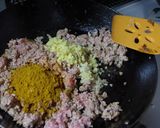 ビーツとタケノコの赤いキーマカレー作り方3写真