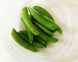 破竹(筍)とスナップえんどうの海老炒め♬作り方1写真