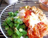 男を無口にさせる!?オクラ納豆キムチ丼♨作り方5写真
