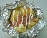 新じゃがのイカ塩辛のせホイル焼き作り方2写真