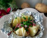 新じゃがのイカ塩辛のせホイル焼き作り方3写真