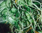 野菜たっぷりパスタでサラダ作り方4写真