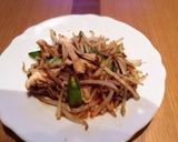 アスパラとまいたけともやしバター炒め作り方4写真