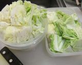 日曜日のクッキング　キャベツ一個頂く作り方10写真
