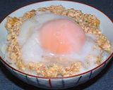 温泉卵と冷奴の豆腐丼（濃厚かつお醤油味）作り方5写真
