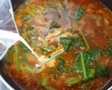ほうれん草とひき肉のコク旨トマトスープ作り方12写真