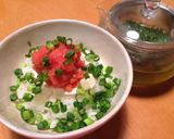 たらことクリームチーズのお茶漬け♪作り方2写真