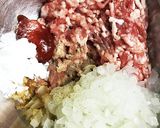 豚ひき肉の甘ケチャつくねバーグ作り方2写真