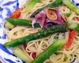 旬のグリーンアスパラいっぱいのパスタ♪作り方7写真