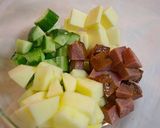 冷やしてどうぞ★リンゴのコロコロサラダ作り方1写真