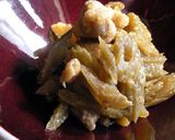 ピリ辛 フキと鶏もも肉の甘みそ炒め♪作り方8写真