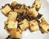 豆腐ひき肉エリンギの炒め物 ♡作り方3写真