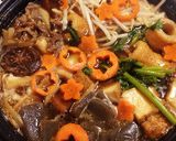 水分をモヤシに頼る☆牛乳すき焼き作り方3写真