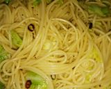 我が家の春キャベツとアンチョビのパスタ♪作り方3写真