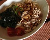 わかめと納豆の冷やしゴマだれうどん作り方5写真