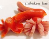 オムレツ蛸ウインナー枝豆サンドイッチ弁当作り方2写真
