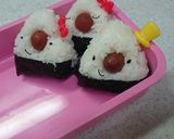さんかくおにぎりとプチクマ作り方3写真