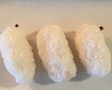 卵焼きで簡単＊キイロイトリのにぎり寿司作り方1写真