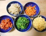 野菜のナムル（もやし・人参・ほうれん草）作り方5写真