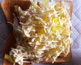 キャベツとたくあんトースト作り方5写真
