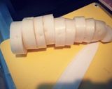 ハート形♡大根と鶏ムネ肉煮作り方1写真